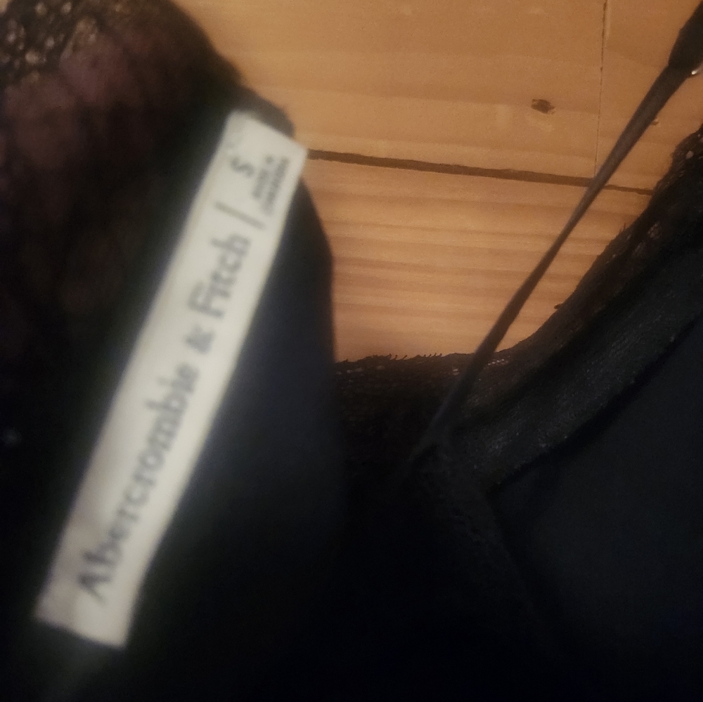 Abercrombie & Fitch Black Lace Trim Chemise Size Small - Picture 3 of 3